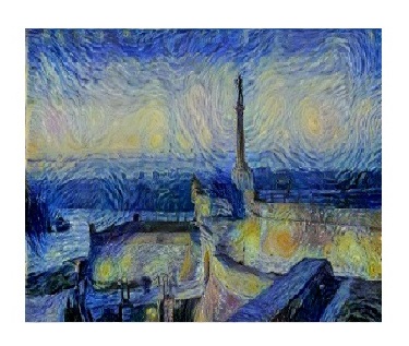 The image after style is transfered