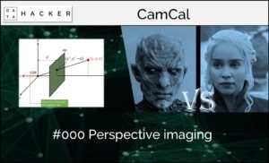 camera calibration - perspective imaging