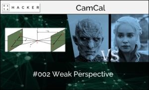 camera calibration - weak perspective 