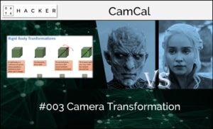 camera calibration - camera transformation