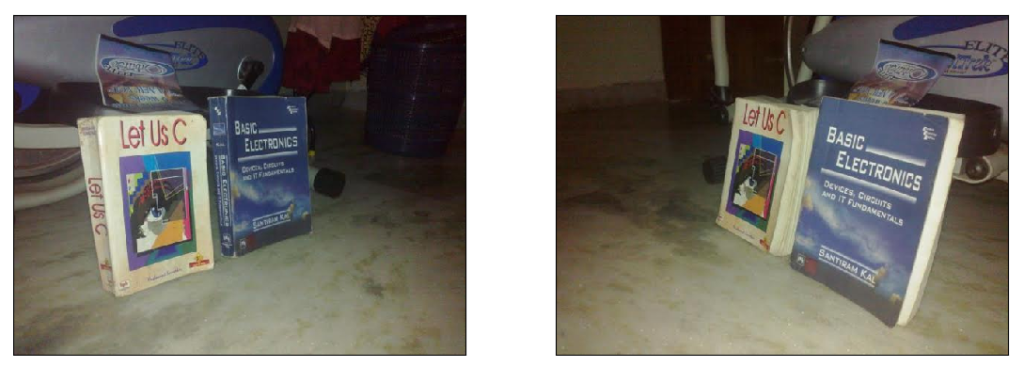 Stereo images of two books