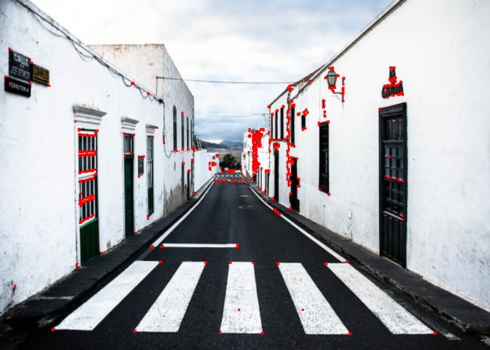 Detecting Corners in an image harris corner detector.