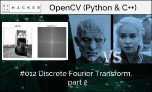opencv - discrete Fourier transform, part 2