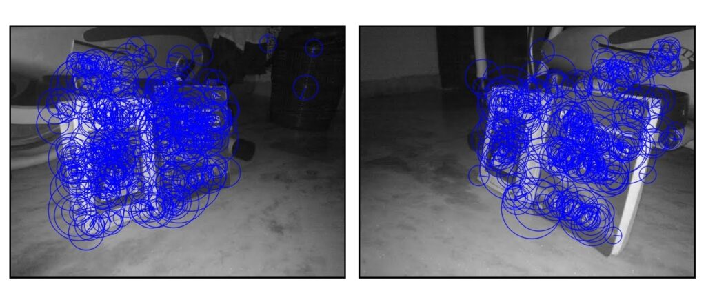 left and right image with detections