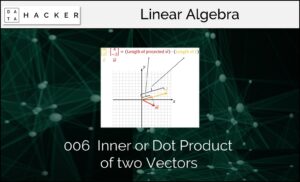  Inner or Dot Product of two Vectors