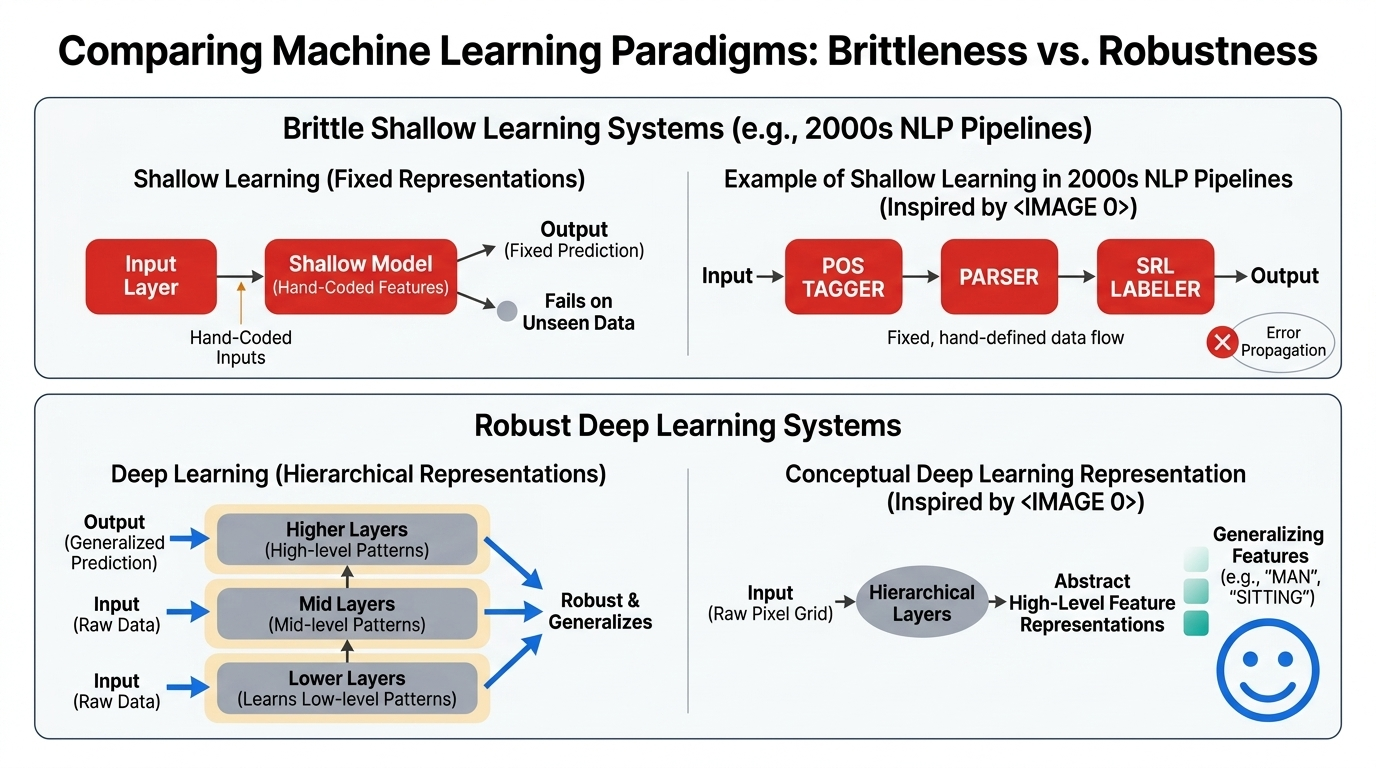 Shallow vs deep learning