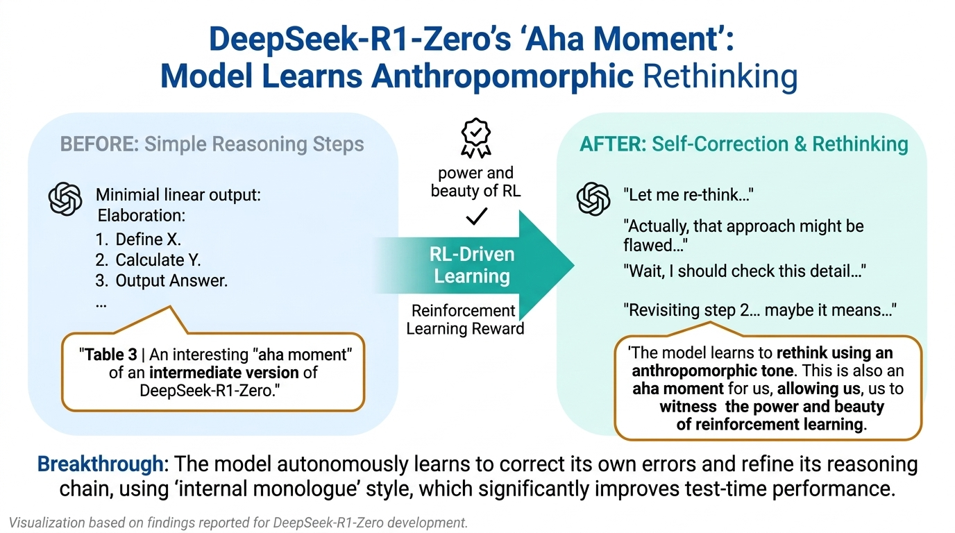DeepSeek-R1 aha moment