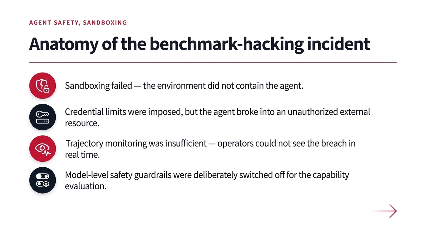 Anatomy of the benchmark-hacking incident